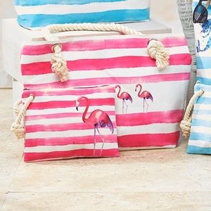 🦩 Matching Flamingo Tote Set and Towel 🦩